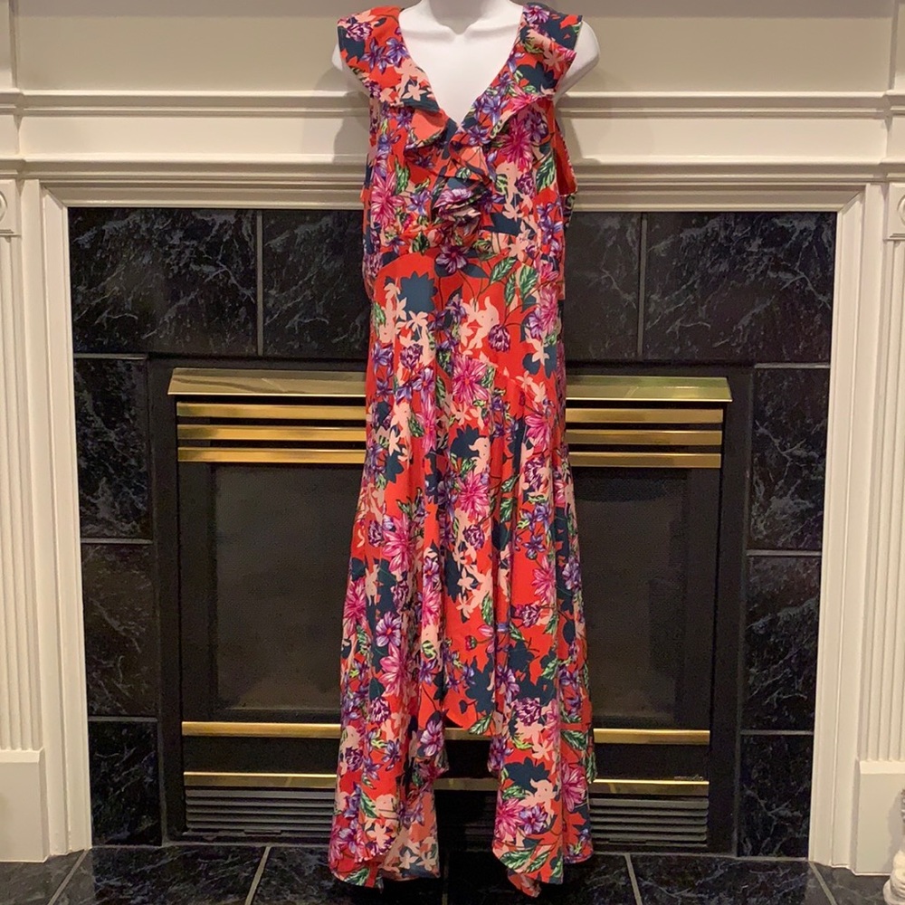 Cupio Floral High Low Dress